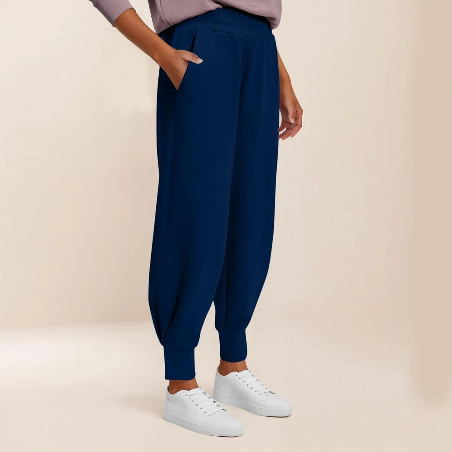 2024 Cinch Bottom Sweatpants Women's Casual High Waisted Joggers Workout Active Baggy Lounge Trousers with Pockets