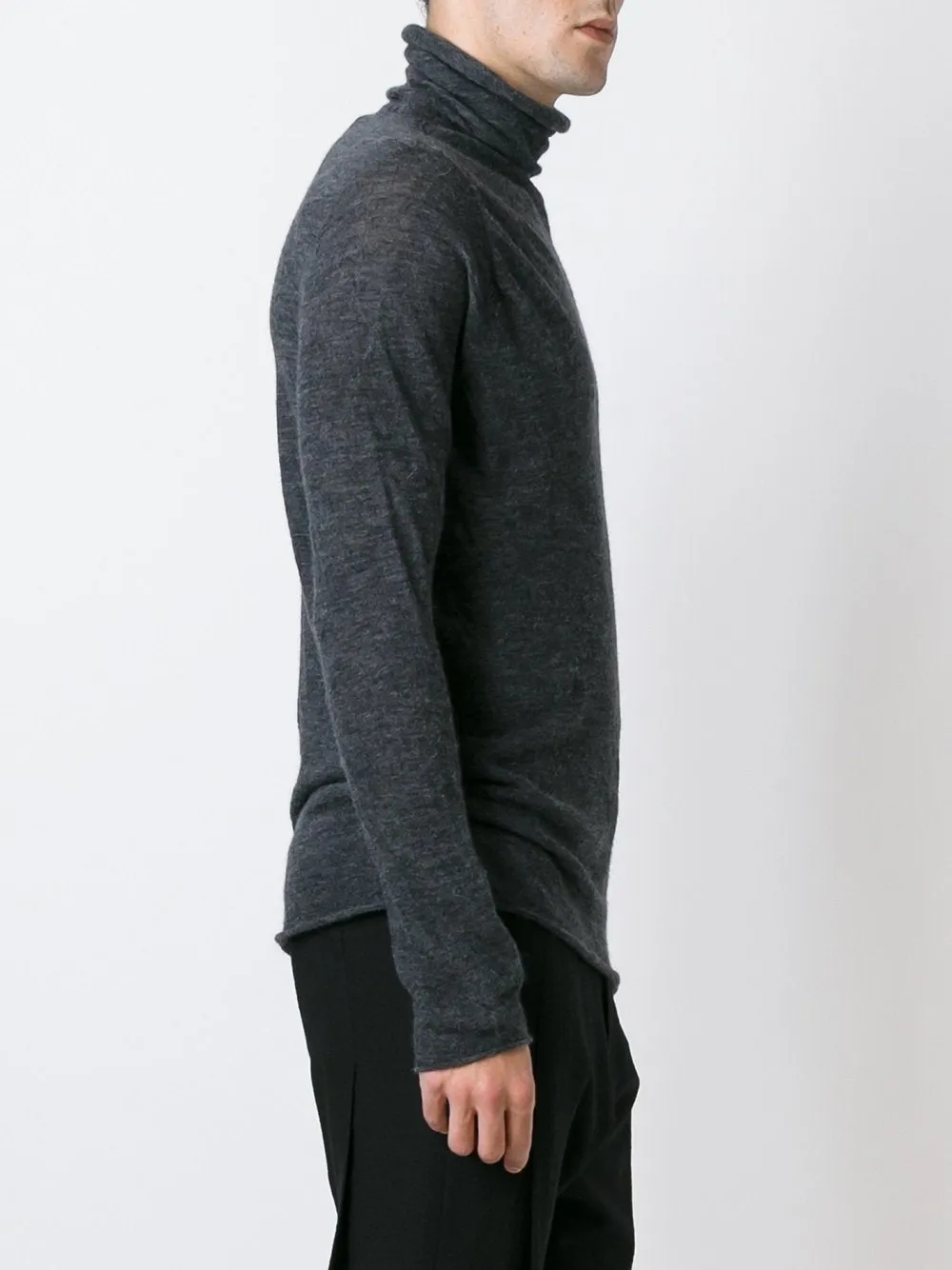 3d Alpaca High Neck Top