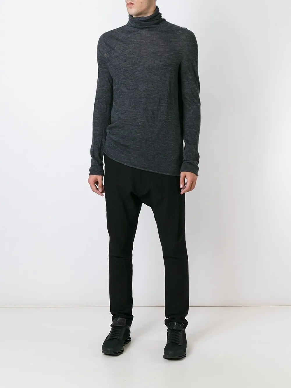 3d Alpaca High Neck Top