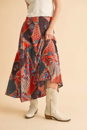 Aemi   Co Printed Maxi Skirt