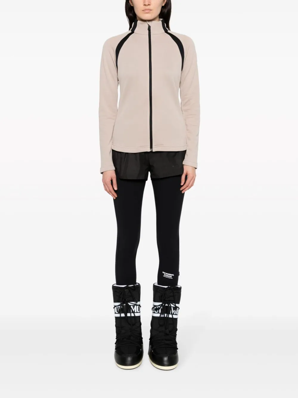 Aerial zip-up fleece jacket
