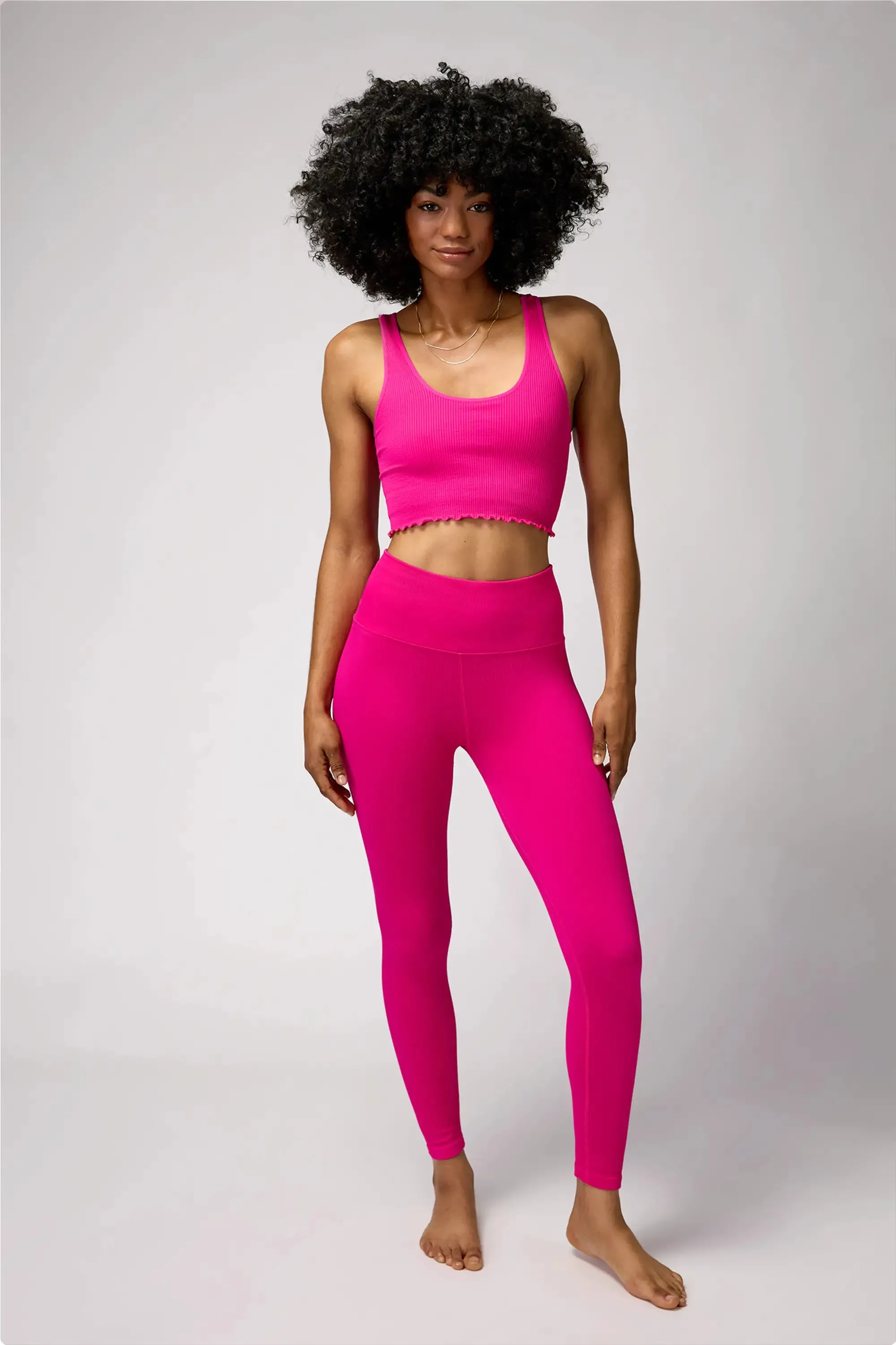 AMOR CROP TANK - MAGENTA