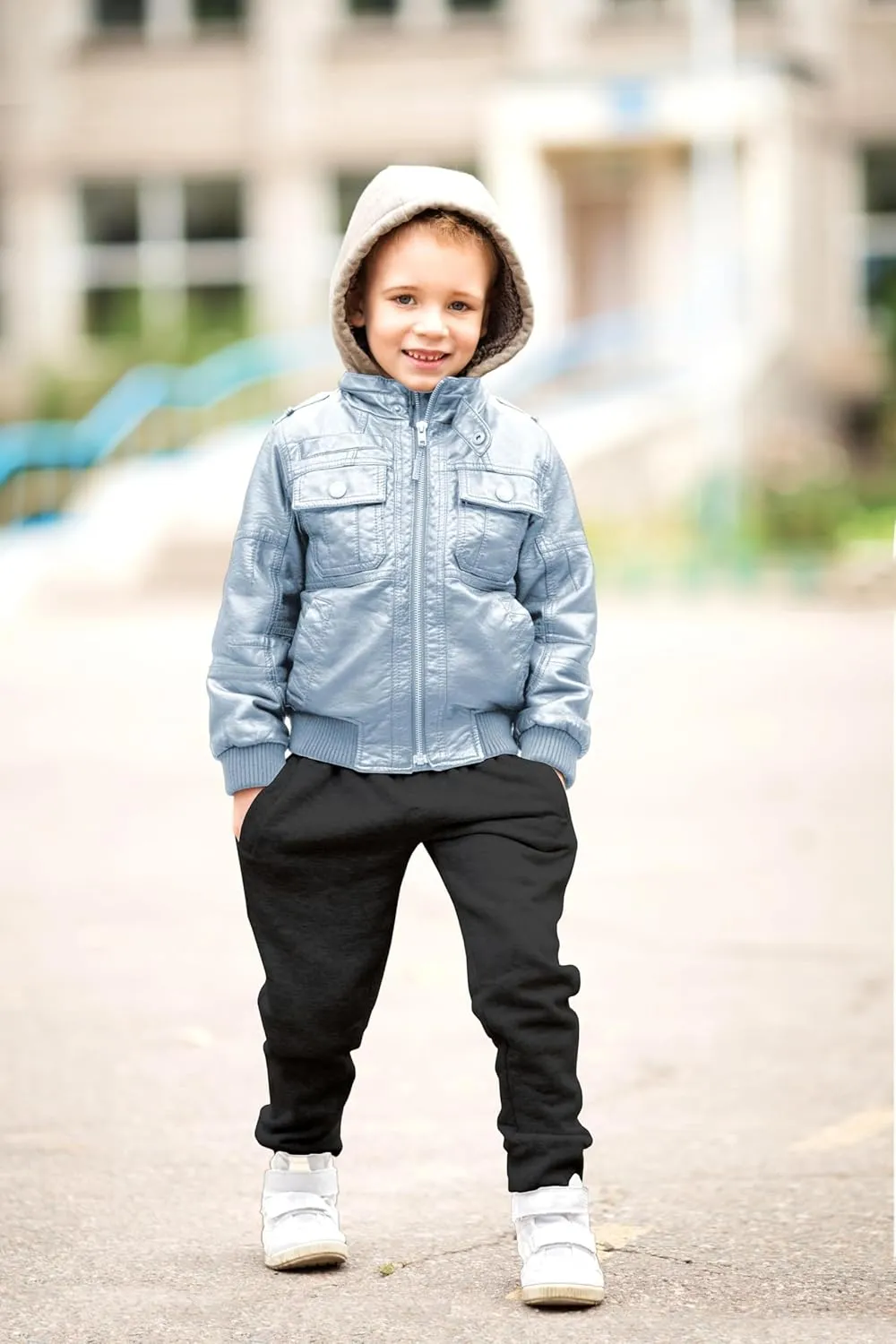 Andrew Scott Kids Cotton Joggers | Boys - Girls Toddler French Terry Sweatpants | Multi Packs & Colors