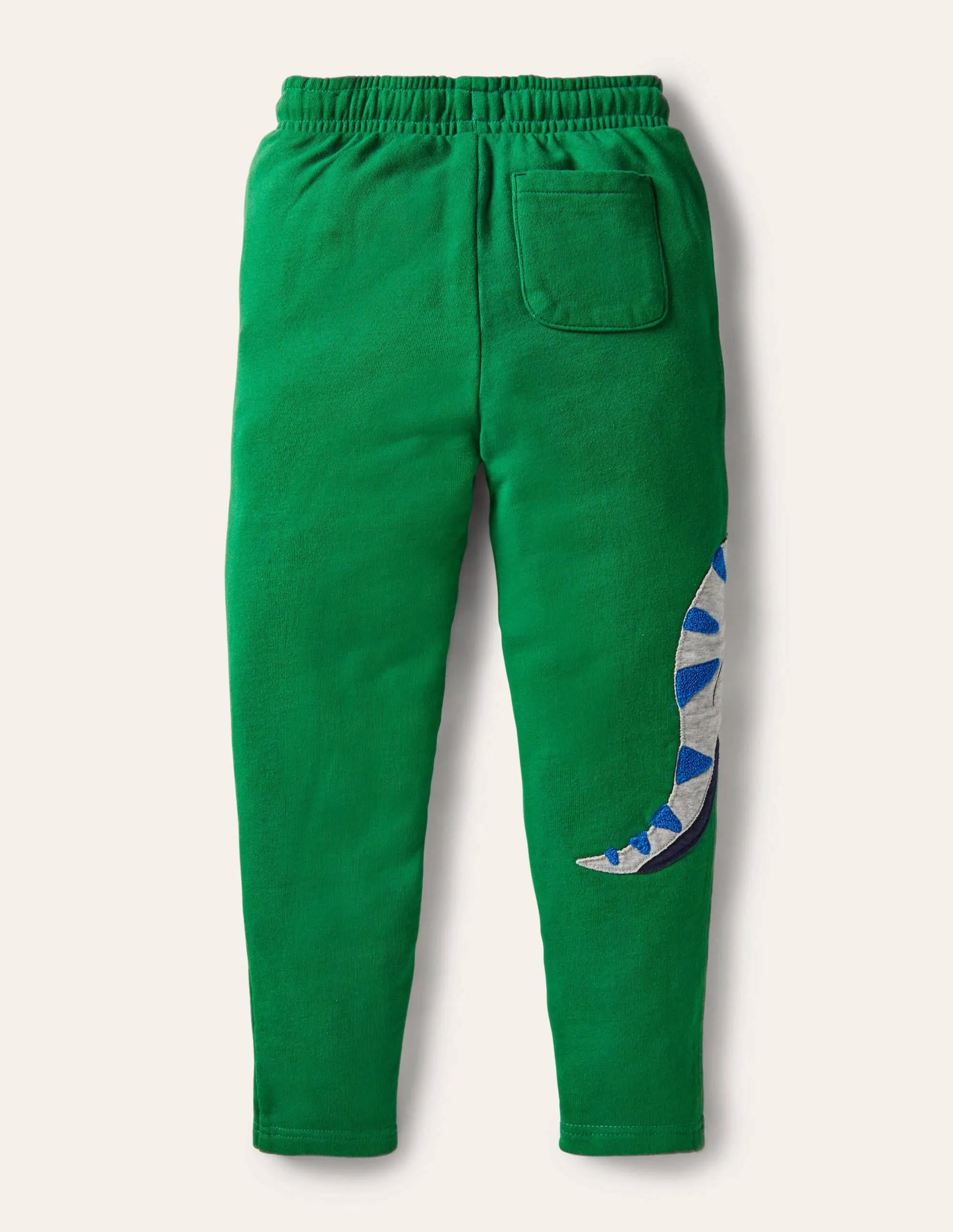 Appliqué Joggers-Highland Green Dinosaur