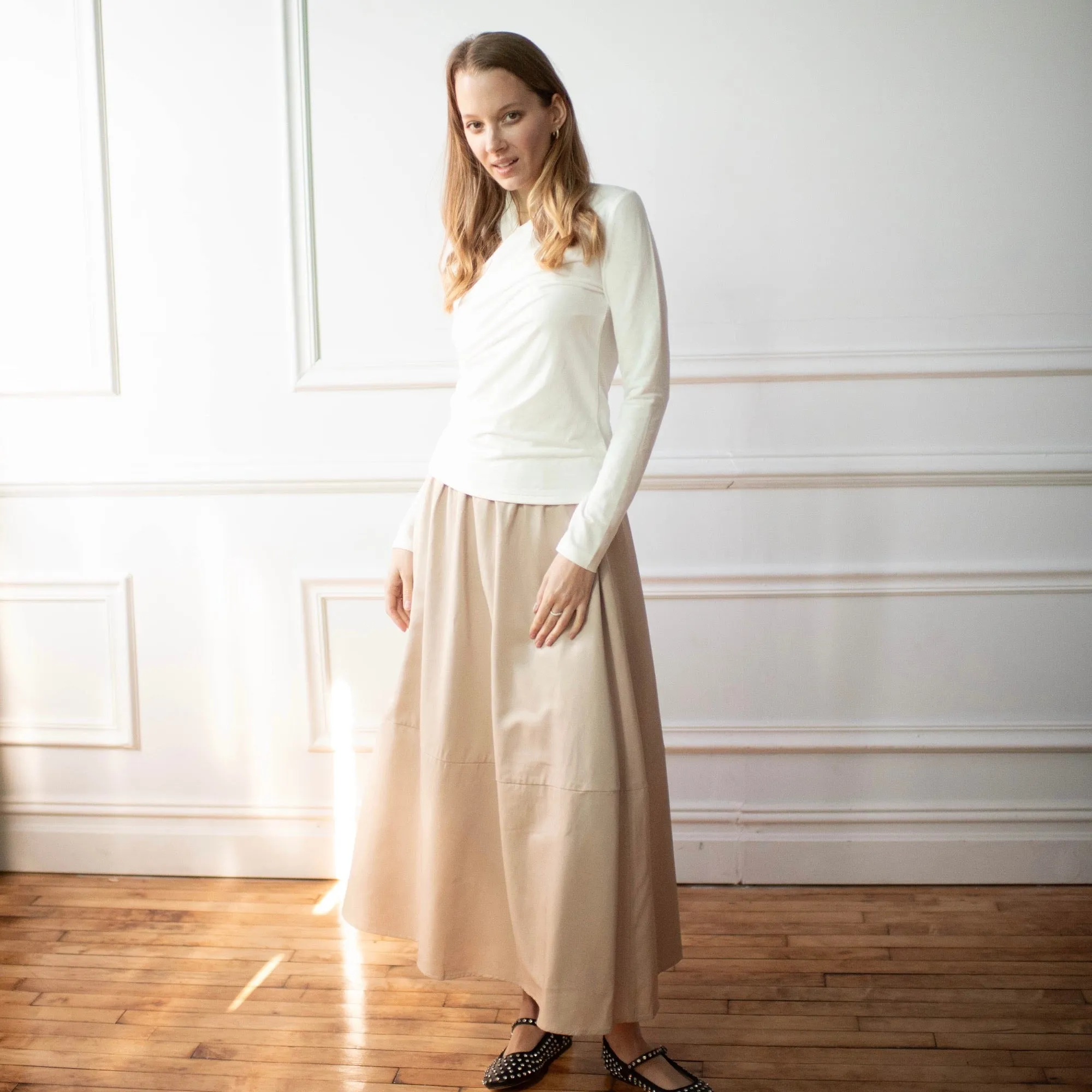 Army Maxi Skirt | Ivory [Final Sale]