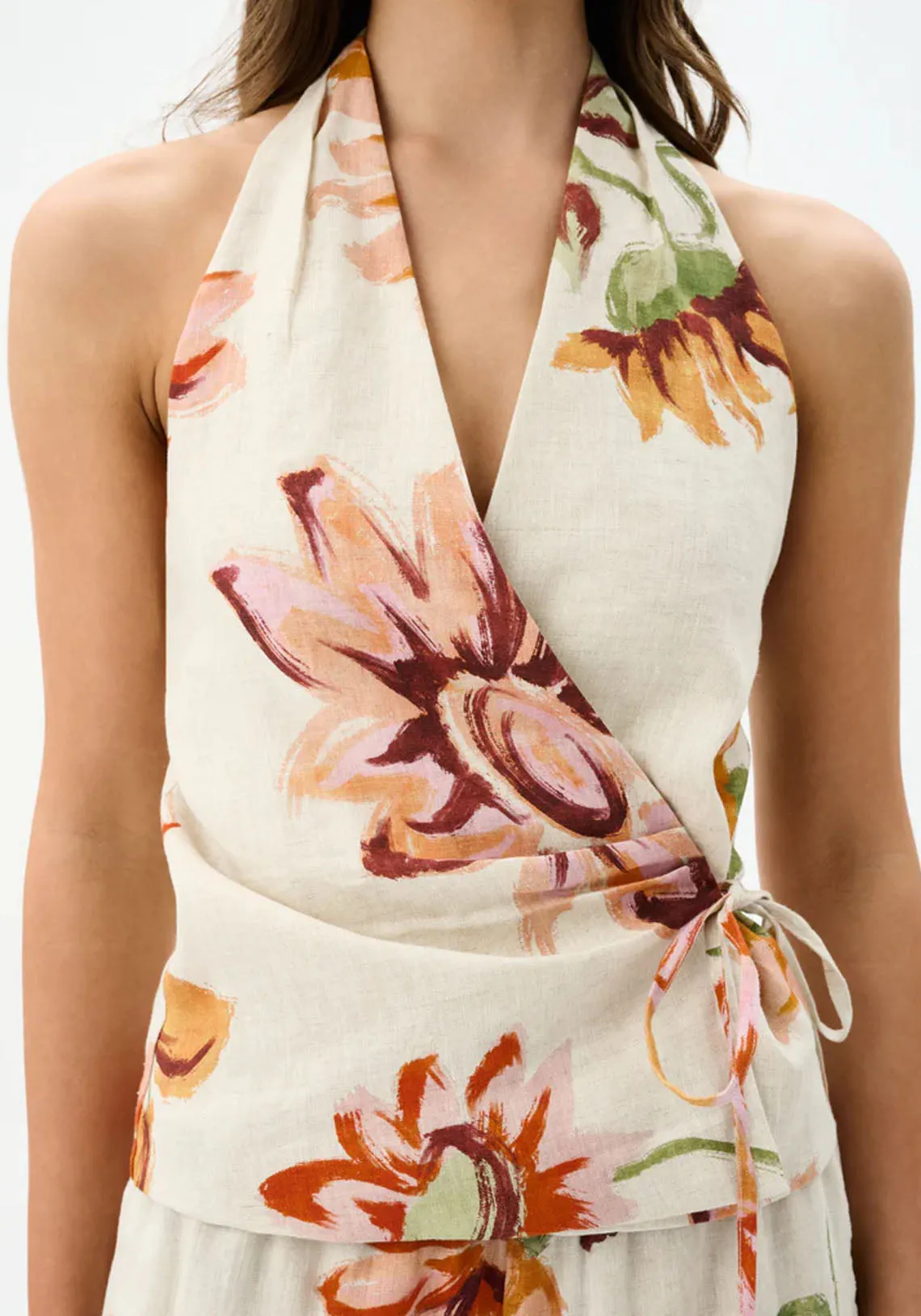 AUDREY TOP RAPHIA BLOOM