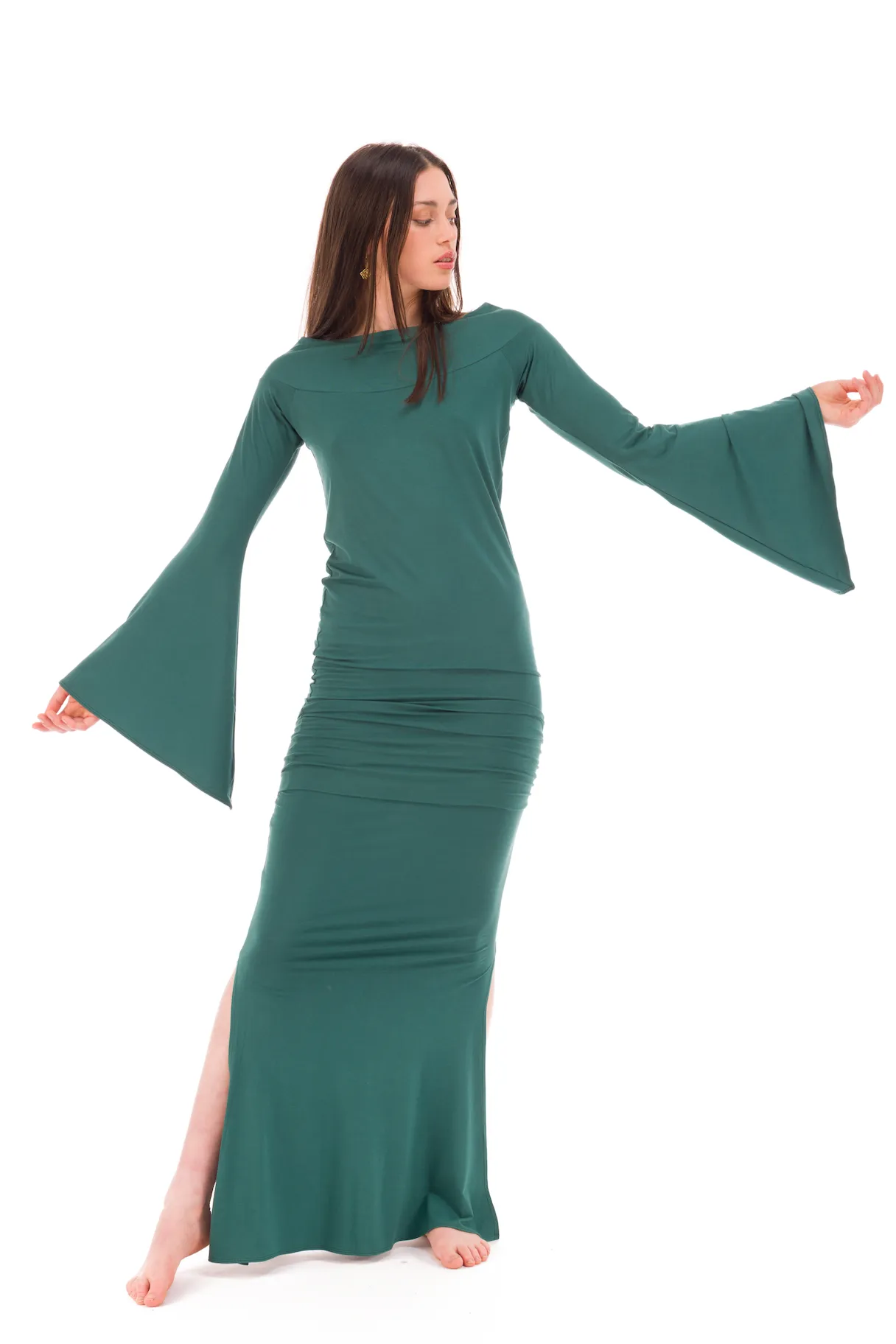 BAMBOO ANGEL WING SLEEVE DRESS TOP FLORESTA