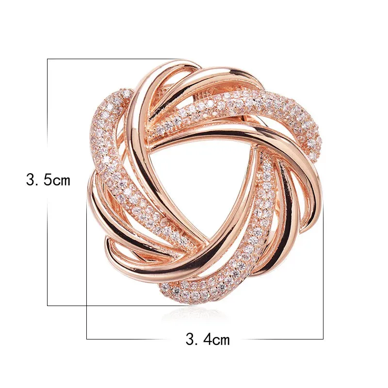 Beril Leather Brooch Pin