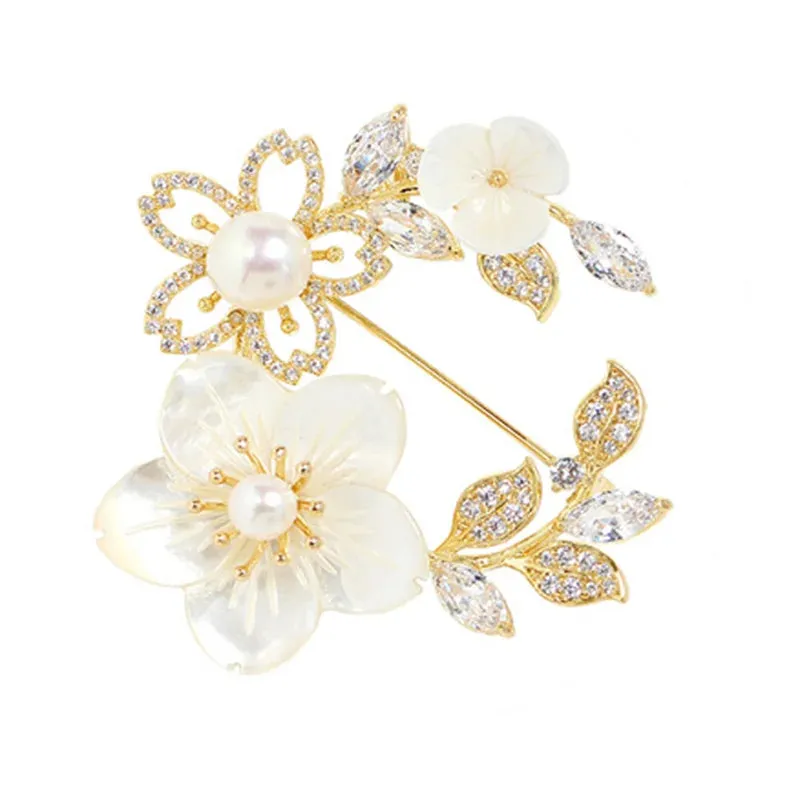 Beril Leather Brooch Pin