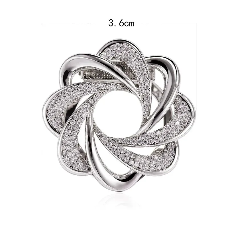 Beril Leather Brooch Pin