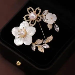 Beril Leather Brooch Pin