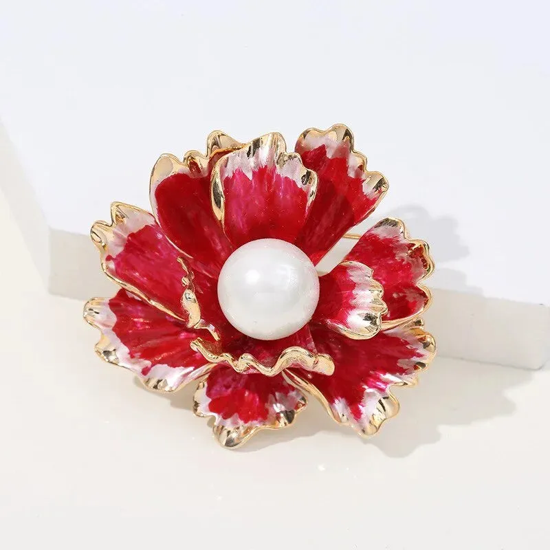 Beril Leather Brooch Pin