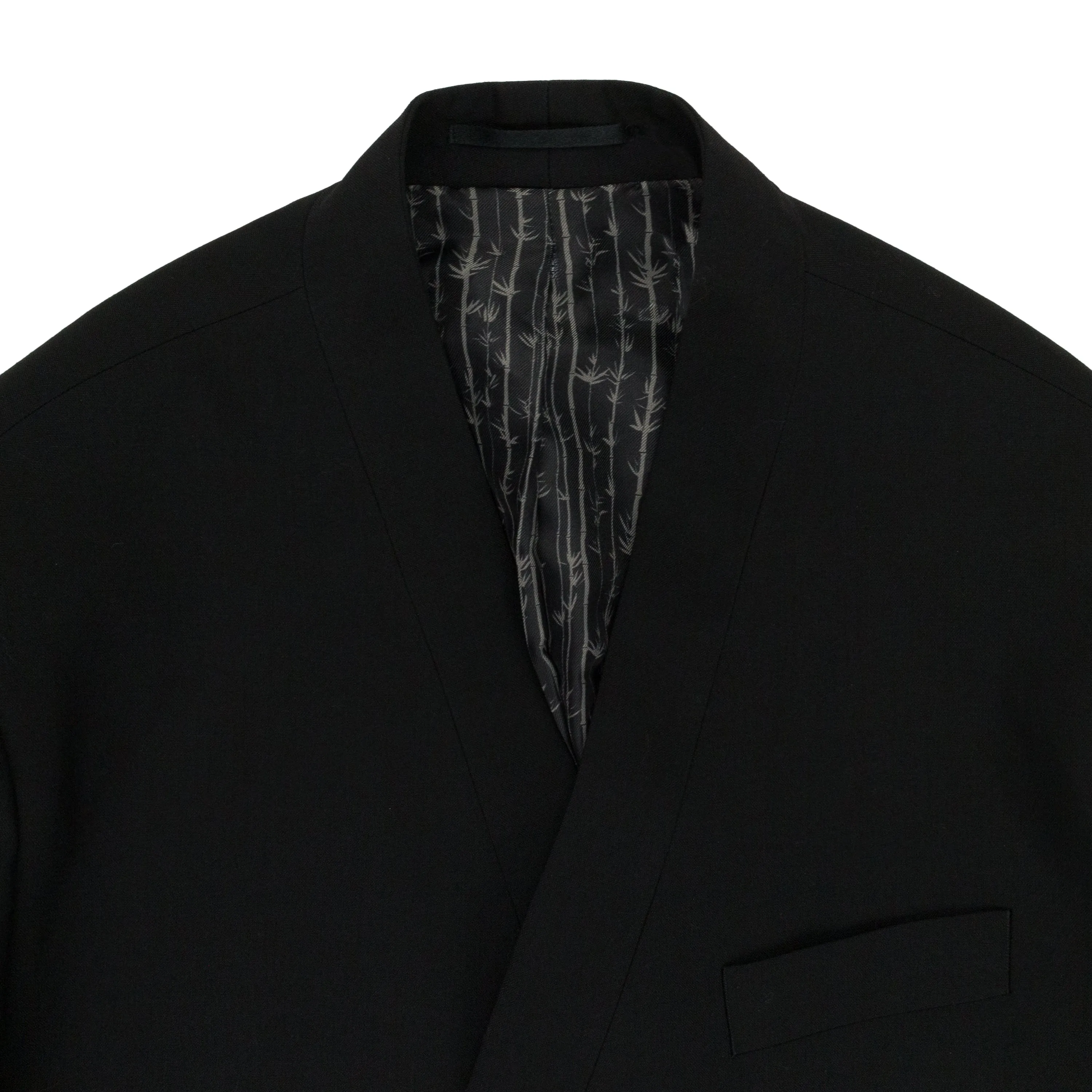 BLACK KIMONO TAILORED BLAZER