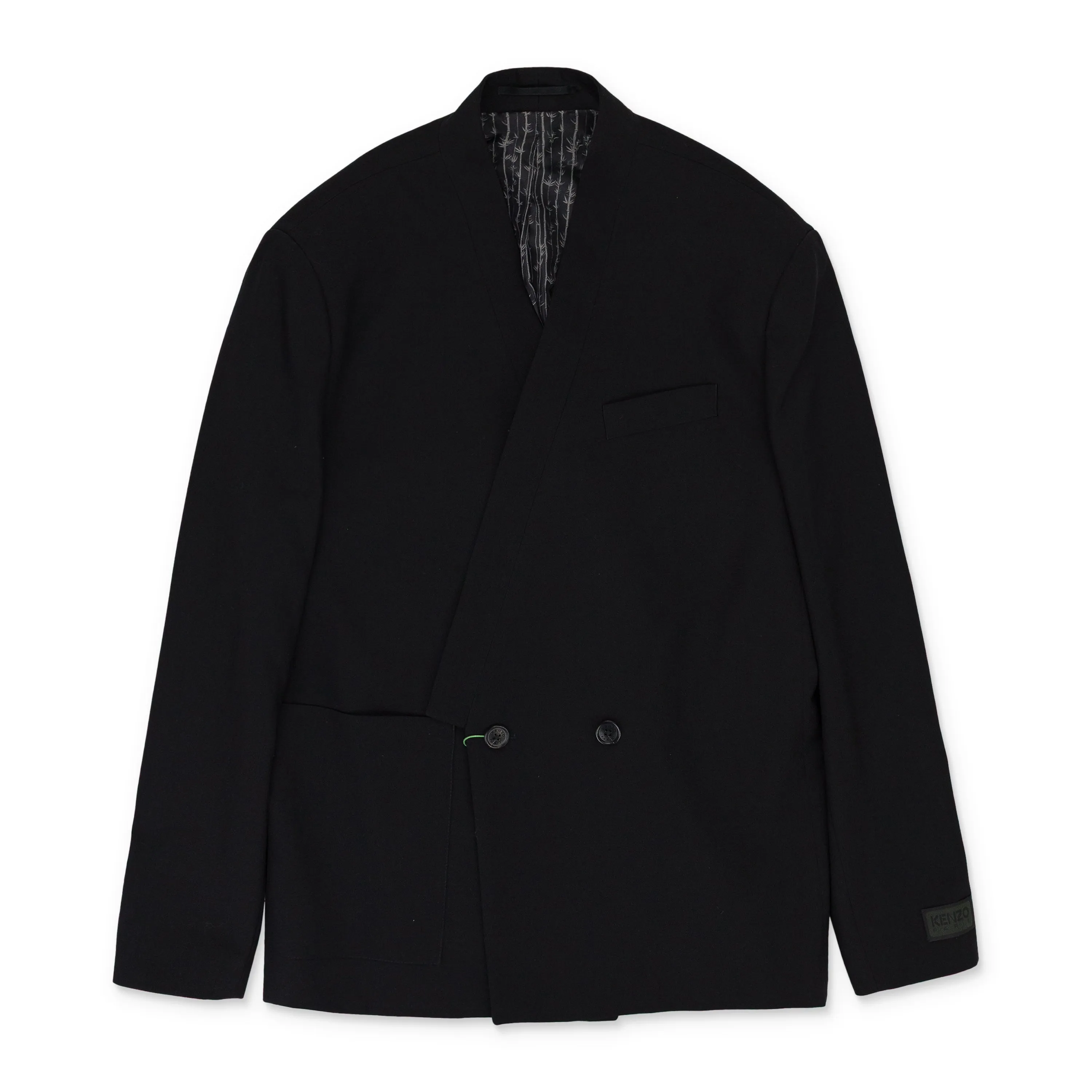 BLACK KIMONO TAILORED BLAZER
