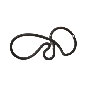Black Squiggle Wall Hook