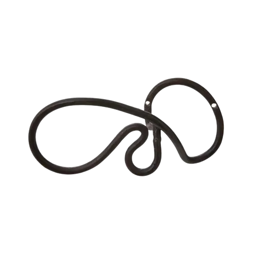 Black Squiggle Wall Hook