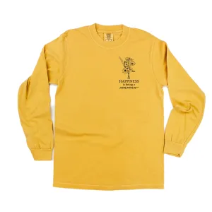 Bouquet Style - Happiness is Being a MAMAW - LONG SLEEVE COMFORT COLORS TEE
