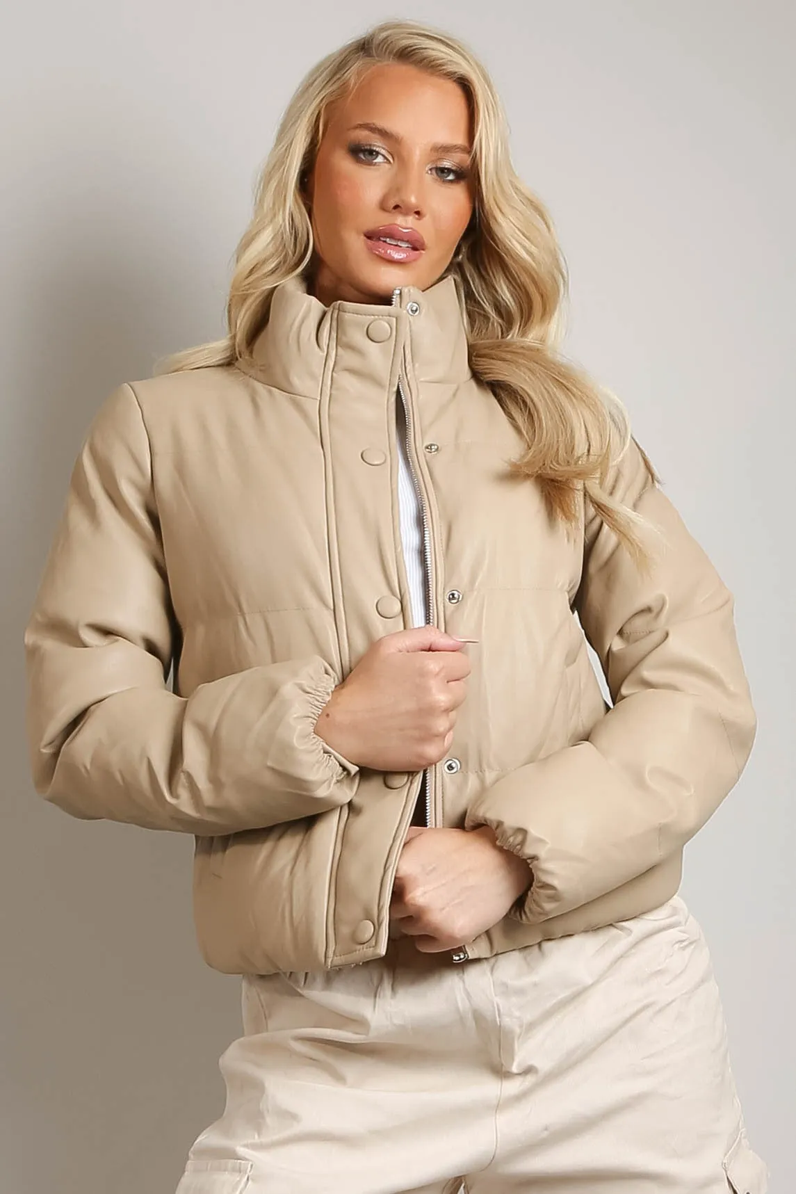 British Styled Boxy Puffer Jacket