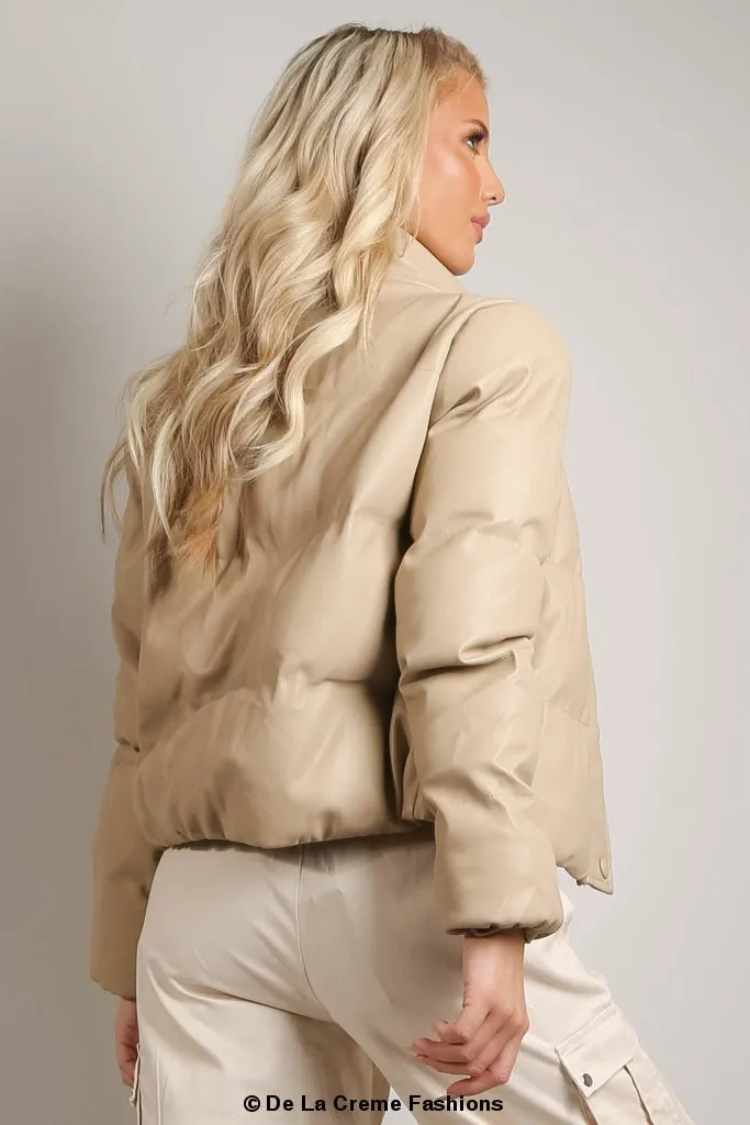 British Styled Boxy Puffer Jacket