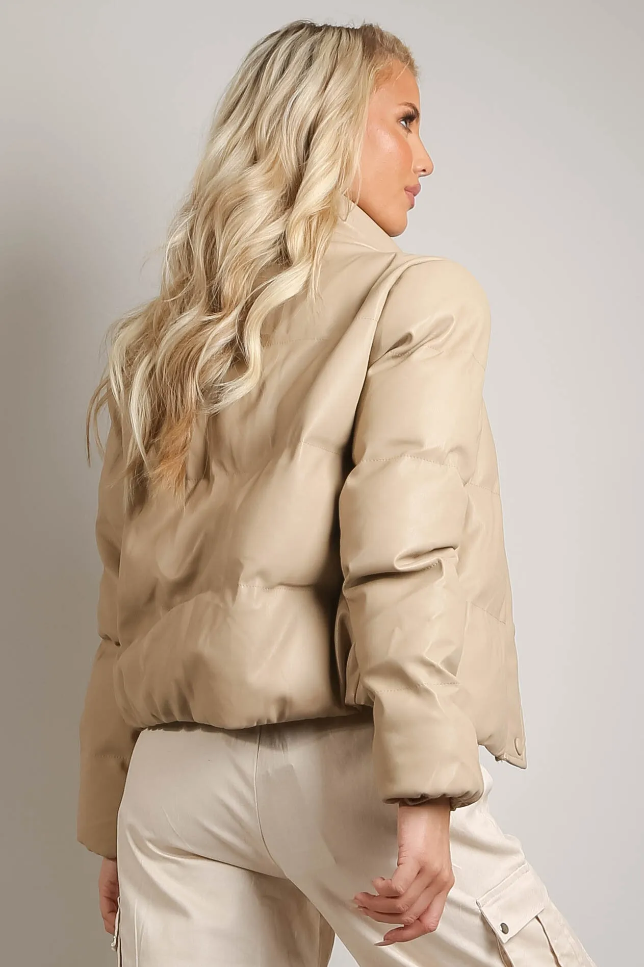 British Styled Boxy Puffer Jacket