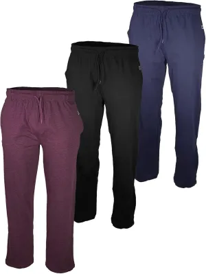 BROOKLYN VERTICAL 3-Pack Mens Sleep & Loungewear Pant|Soft Comfortable Cotton|Drawstring Pull|Pockets|Many Colors|Small-3XL