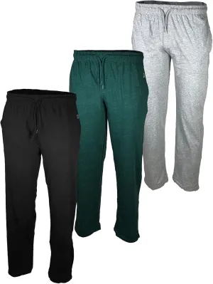 BROOKLYN VERTICAL 3-Pack Mens Sleep & Loungewear Pant|Soft Comfortable Cotton|Drawstring Pull|Pockets|Many Colors|Small-3XL