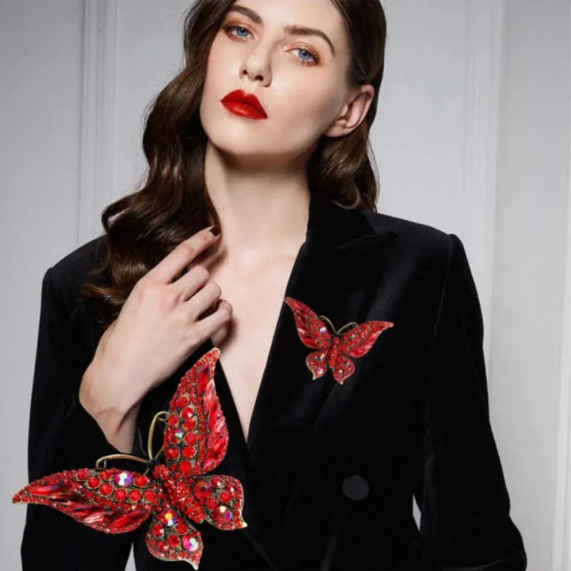 Burcu Rhinestone Brooch Pin