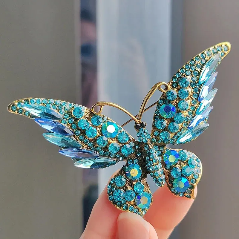 Burcu Rhinestone Brooch Pin