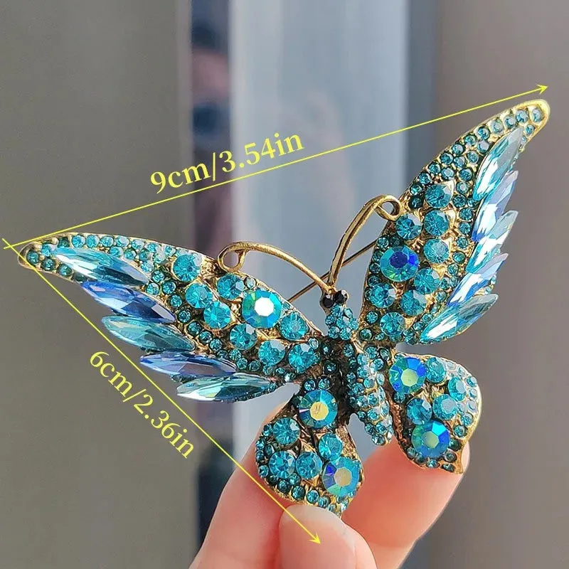 Burcu Rhinestone Brooch Pin