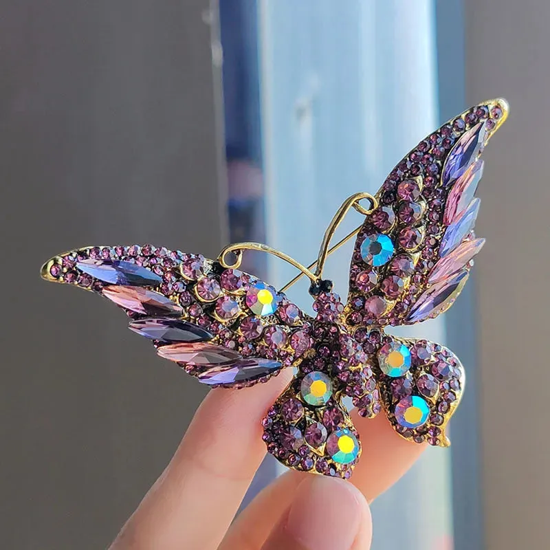 Burcu Rhinestone Brooch Pin
