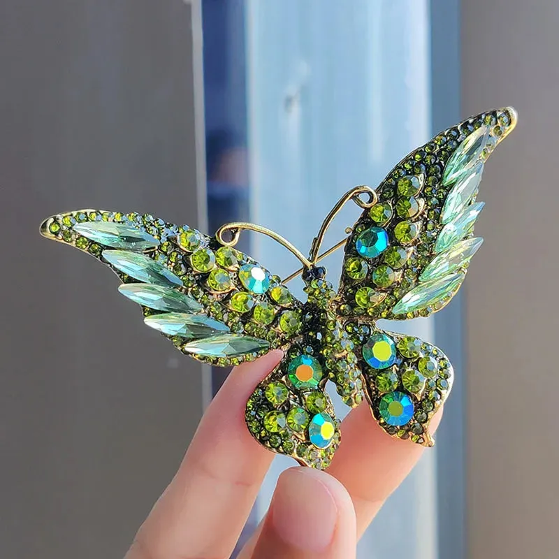 Burcu Rhinestone Brooch Pin