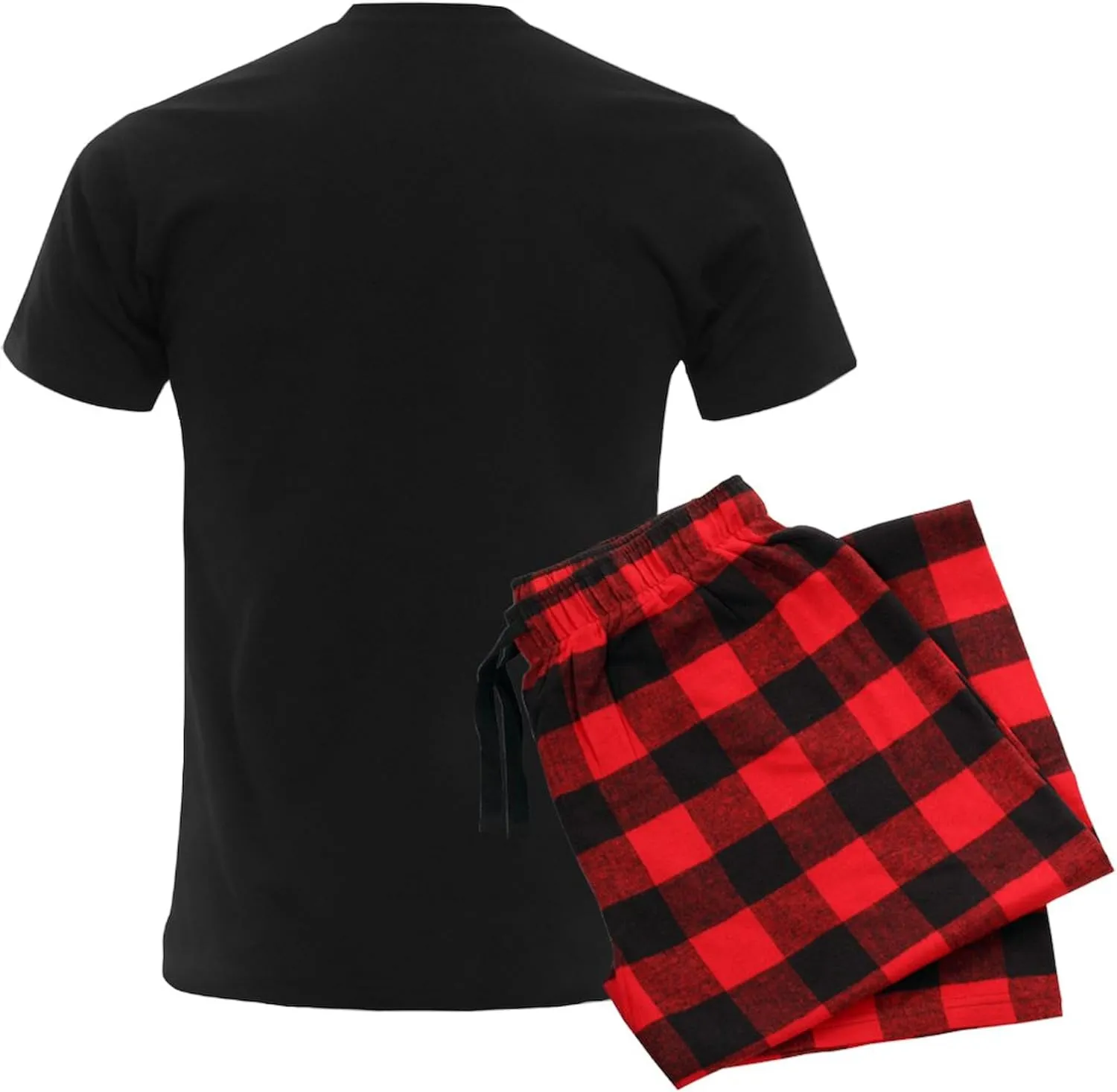CafePress Firefighter Santa Men's Dark Pajamas Novelty Men's Pajama Set, Comfortable PJ Sleepwear