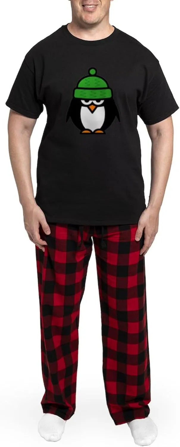 CafePress Funny penguin cartoon Pajamas Novelty Men's Pajama Set, Comfortable PJ Sleepwear