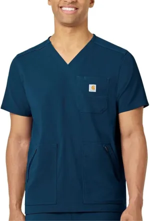 Carhartt Medical Men's Modern Fit 5-Pocket V-Neck Scrub Top