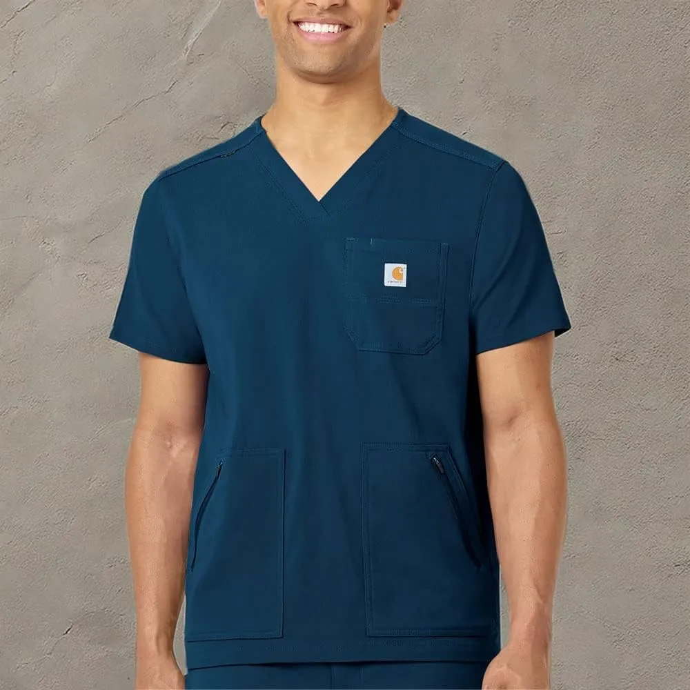 Carhartt Medical Men's Modern Fit 5-Pocket V-Neck Scrub Top