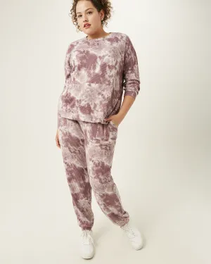 Cathleen Waffle-Knit Joggers | Lilac