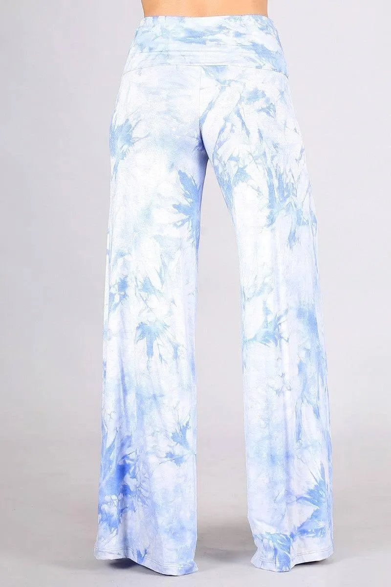 Chatoyant Tie Dye Wide Leg P Boho Palazzo pants