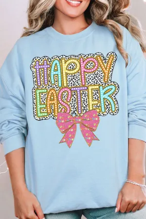 Colorful Happy Easter Bow Unisex NuBlend Crew Sweatshirt