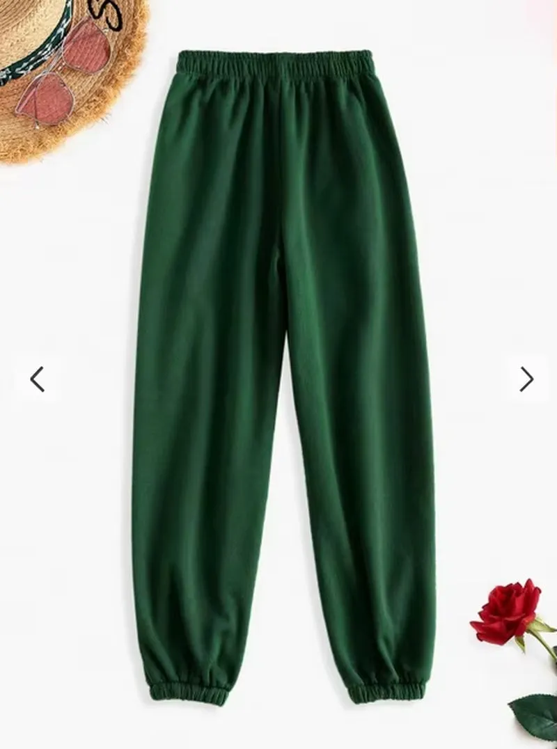 Comfortable High Waist Sweatpants for Women Stretchy and Soft Everyday Pants with Elastic Waistband