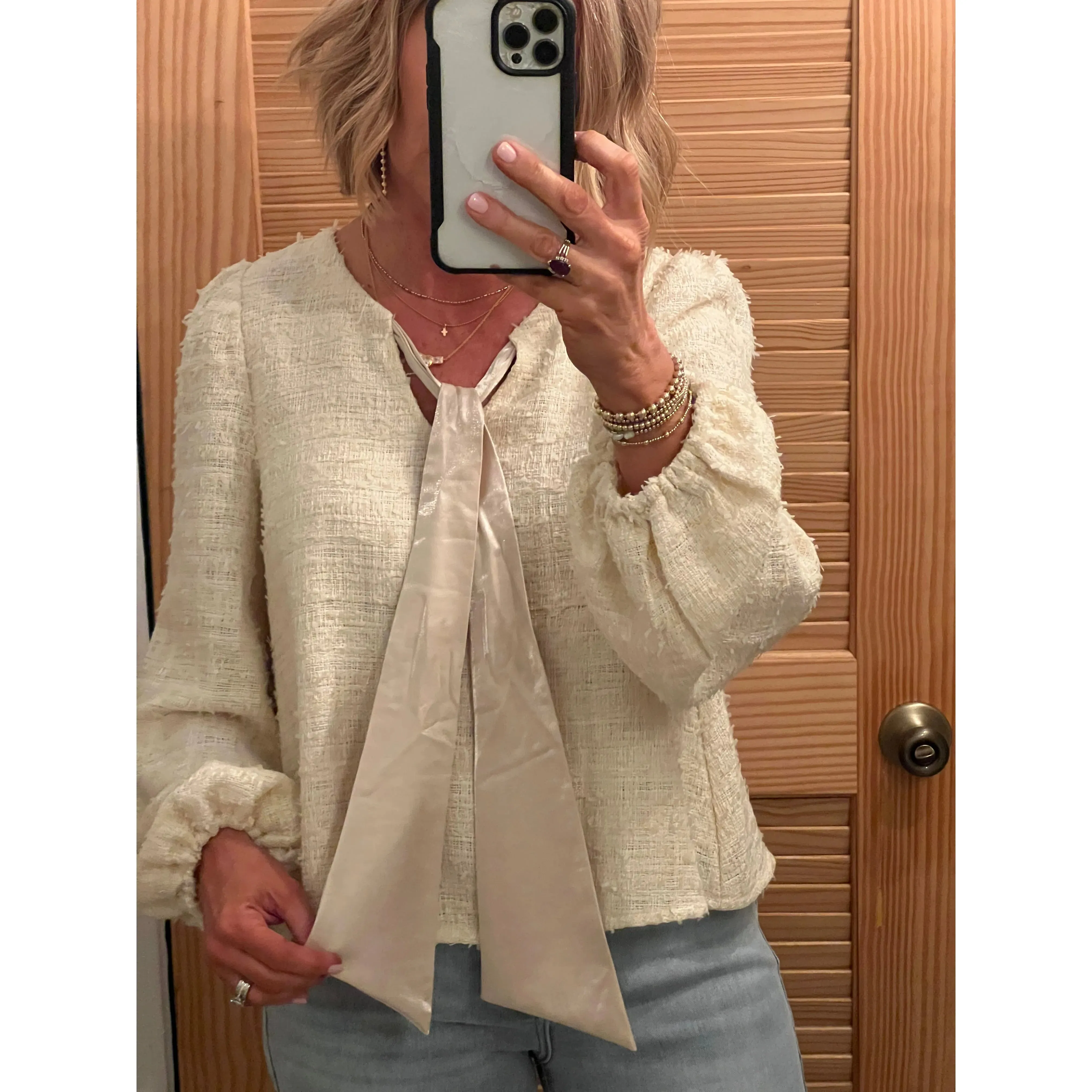 Connor Cream Gypsy Top