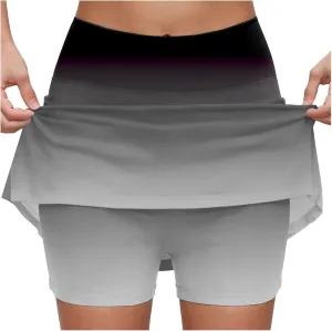 cooki Golf Skorts for Woman High Waisted Floral Print Lightweight Mini Skirts for Running Gym Shorts Women's Tennis Skirts