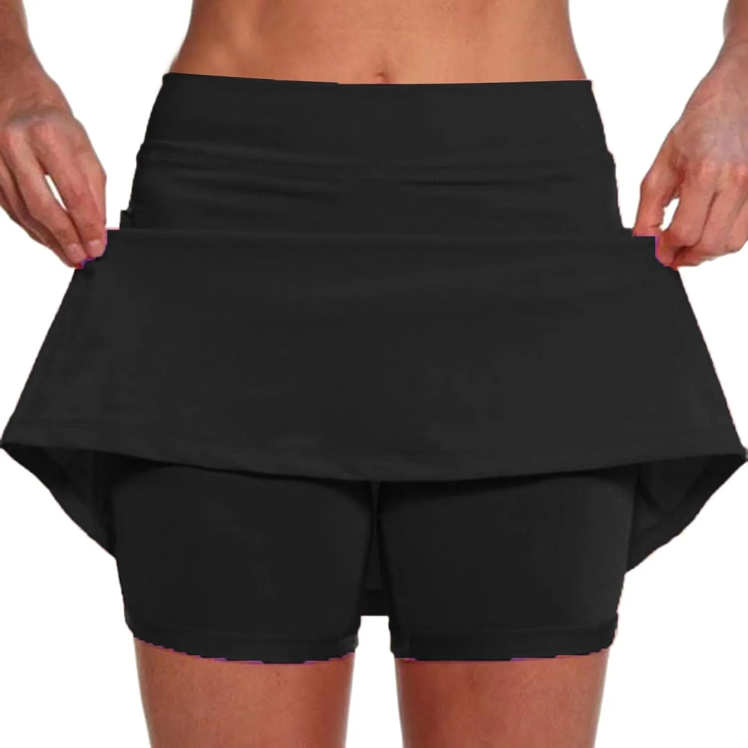 cooki Skorts for Women Casual Summer Lightweight Athletic Golf Mini Skirt with Shorts High Waisted Workout Yoga Skort