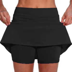 cooki Skorts for Women Casual Summer Lightweight Athletic Golf Mini Skirt with Shorts High Waisted Workout Yoga Skort