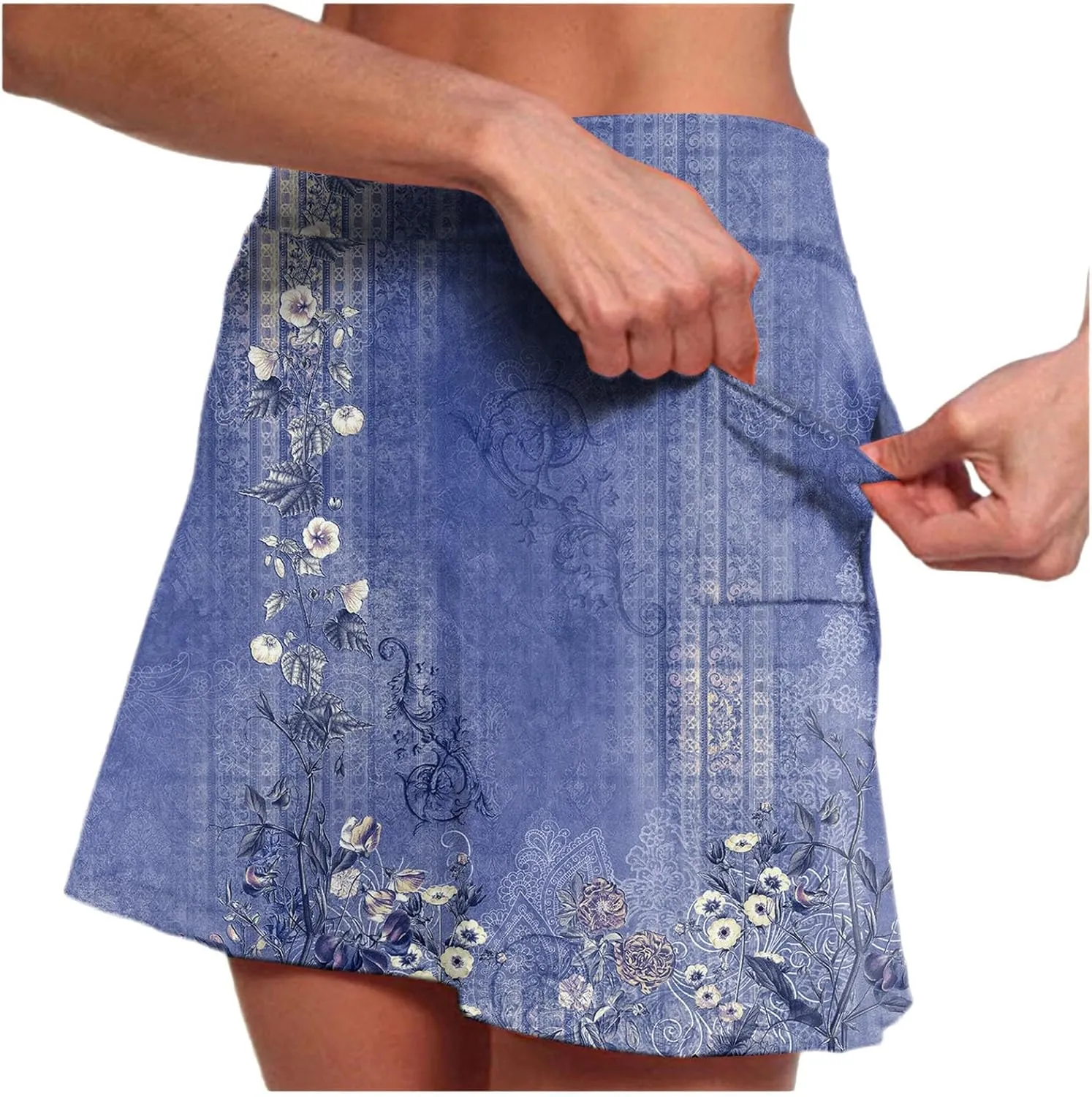 cooki Tennis Skirts for Women Summer Casual High Waisted Athletic Skort Lightweight Stretchy Workout Golf Mini Skirt