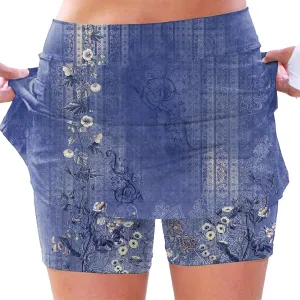 cooki Tennis Skirts for Women Summer Casual High Waisted Athletic Skort Lightweight Stretchy Workout Golf Mini Skirt