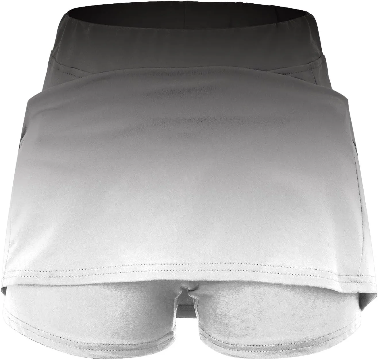 cooki Tennis Skirts for Women Summer Casual High Waisted Athletic Skort Lightweight Stretchy Workout Gradient Color Skirt