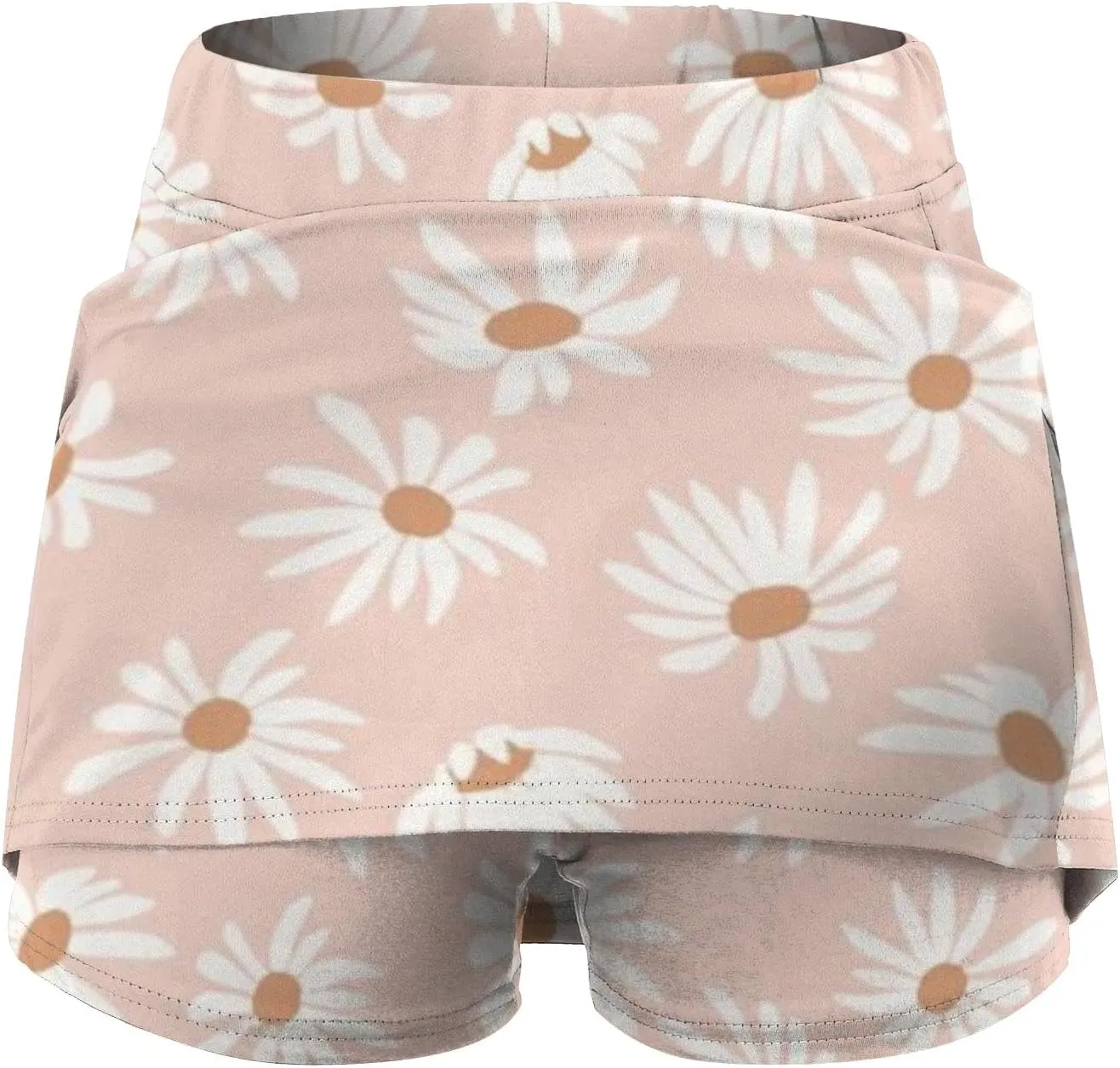 cooki Women's Tennis Skirts with Shorts High Waisted Floral Print Workout Golf Skorts Summer Casual Yoga Mini Skirt