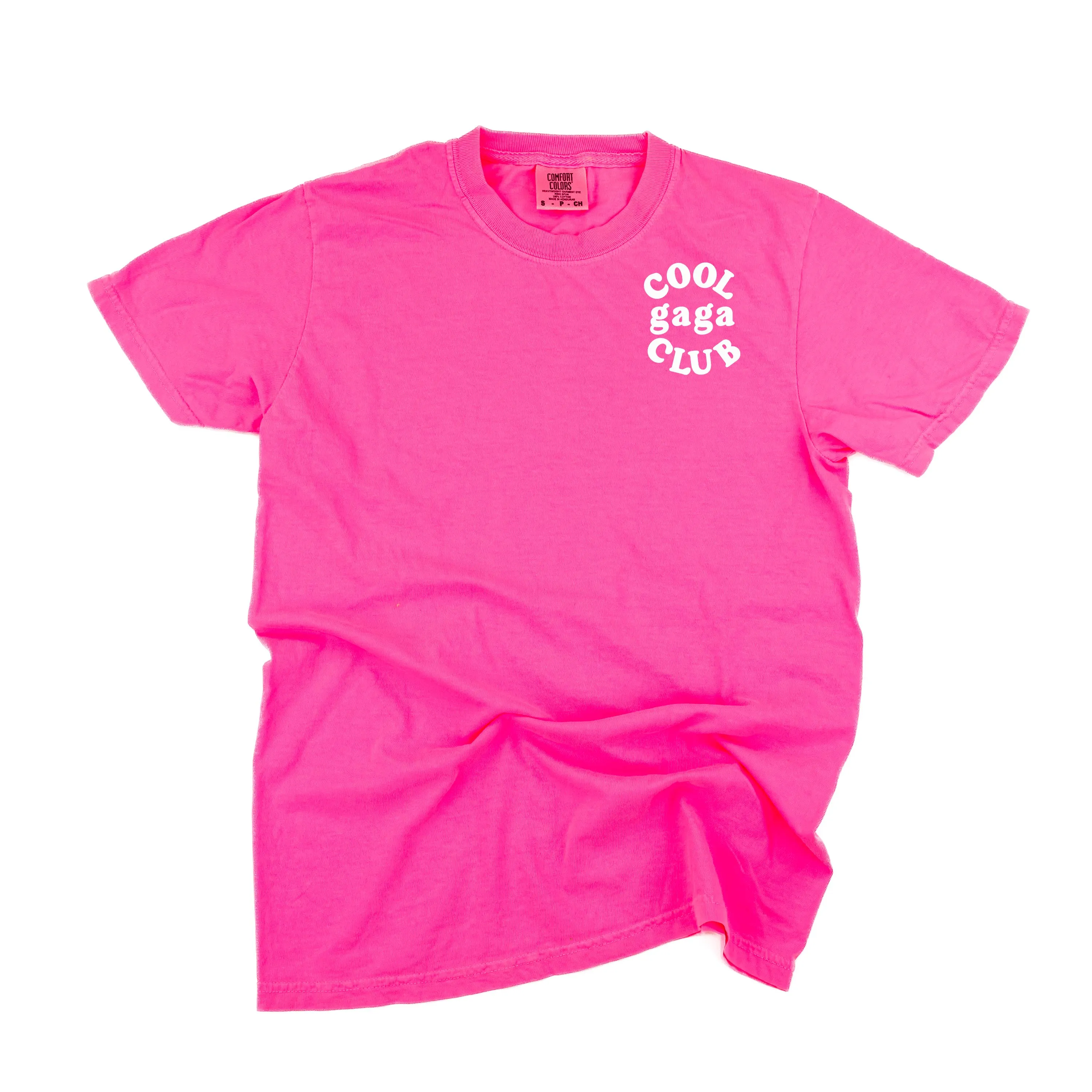 COOL Gaga CLUB - Pocket Design - SHORT SLEEVE COMFORT COLORS TEE