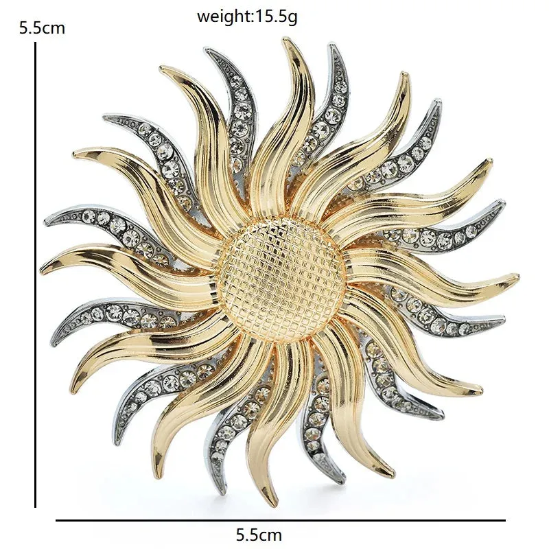 Coskun Rhinestone Brooch Pin