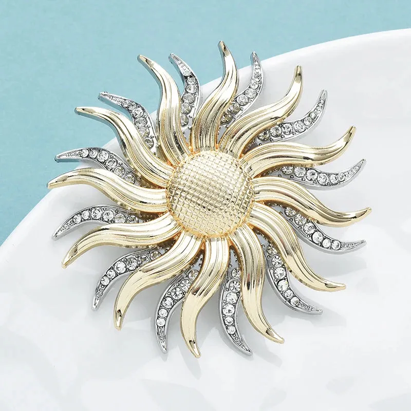 Coskun Rhinestone Brooch Pin